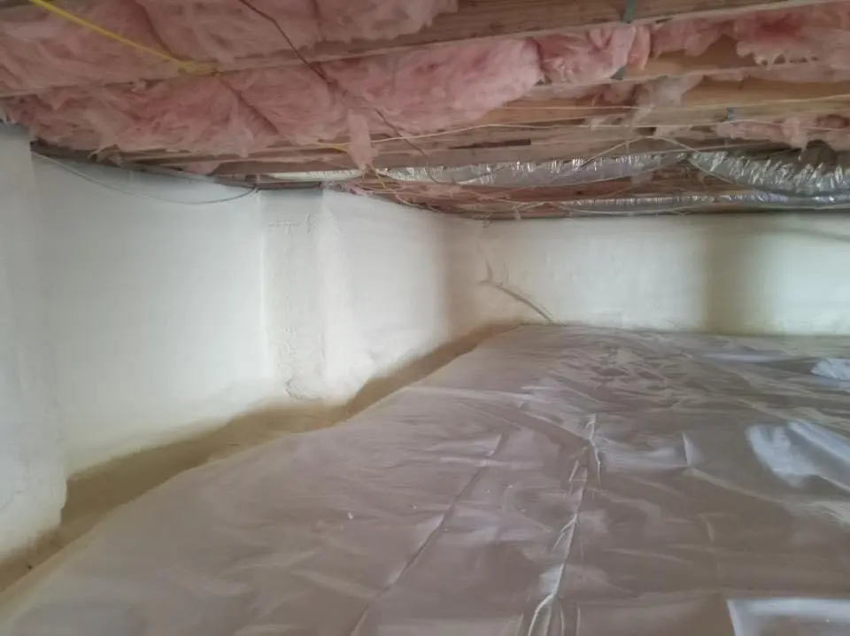 Crawl space encapsulation with closed-cell spray foam for Roof Waterproofing in University Park